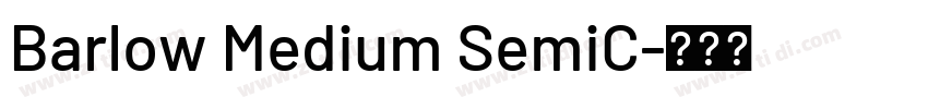 Barlow Medium SemiC字体转换